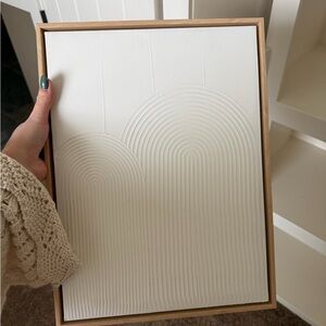 Target White Textured Arch Wall Art